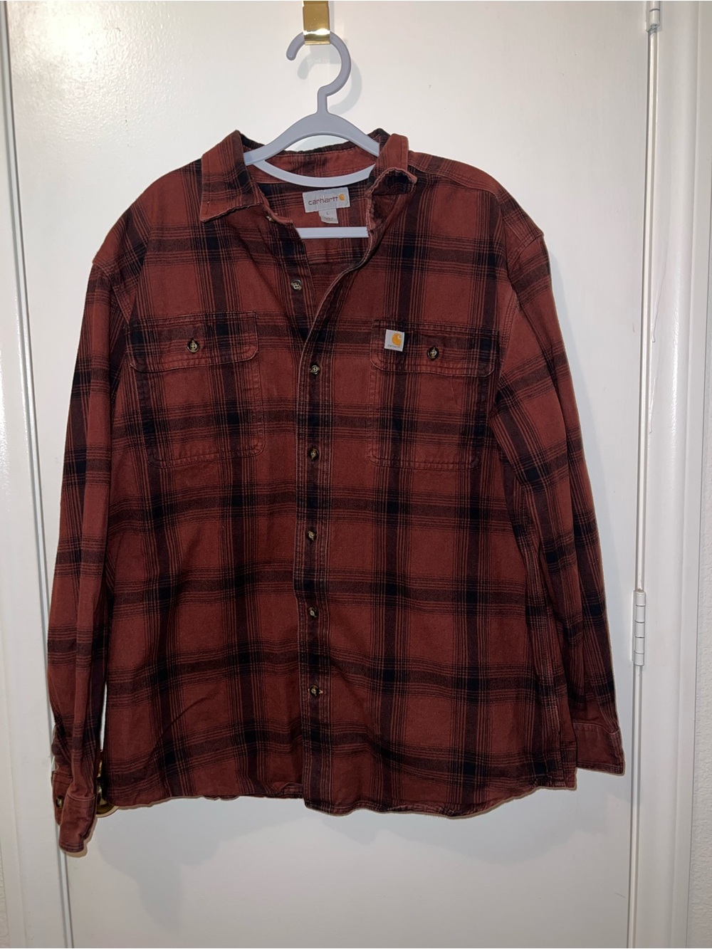 Carhartt Men's Flannel Long-Sleeve Plaid Shirt